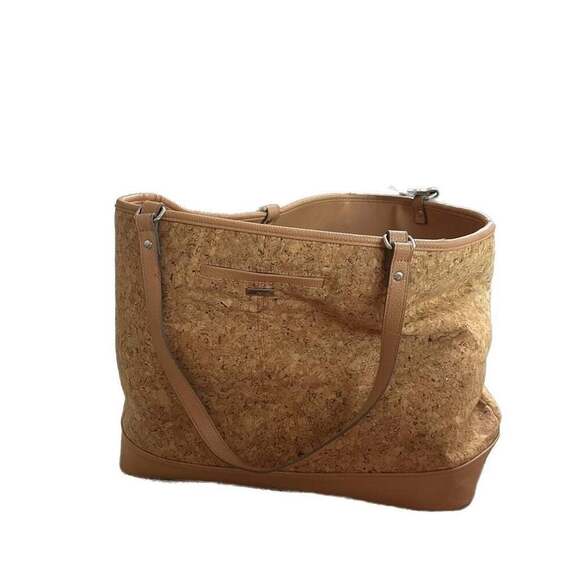 Thirty One Jewell Brown Cork Setter Tote Bag XLarge Purse - Picture 2 of 6
